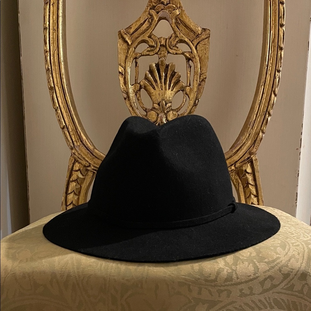 J. Crew Black Wool Hat. Size M/L